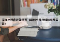 深圳小程序开发团队（深圳小程序科技有限公司）